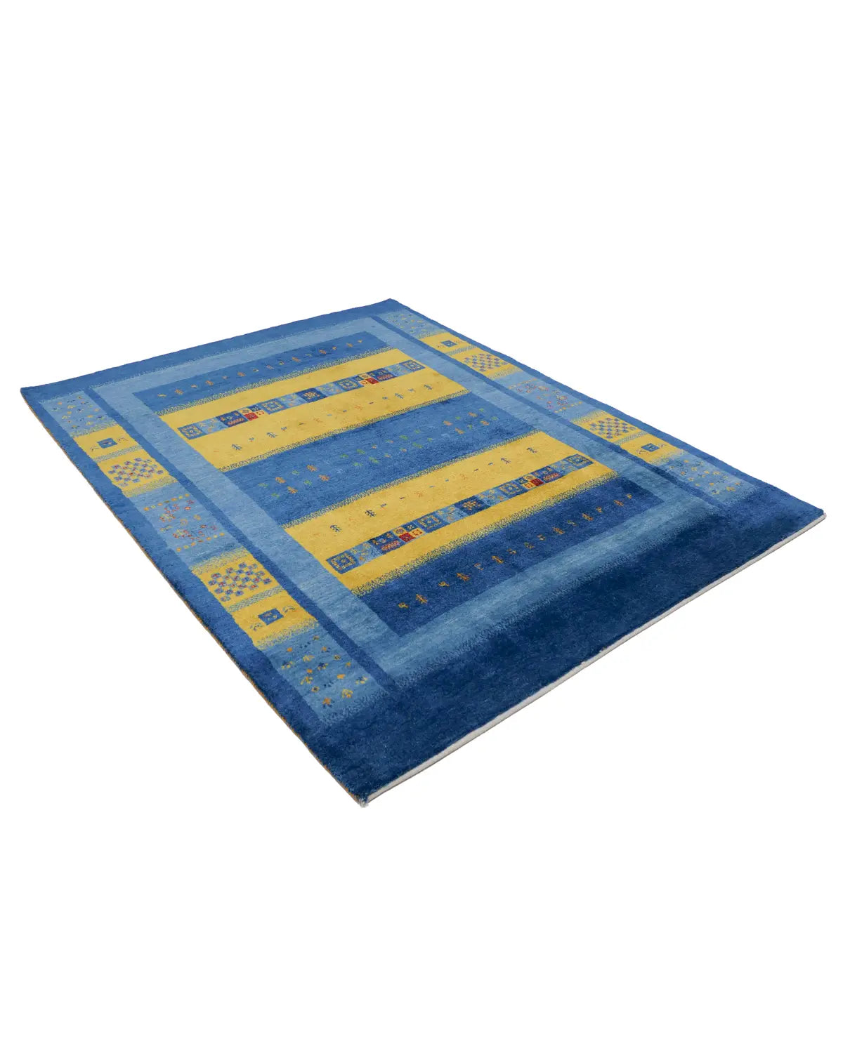 ギャッベ ファイン シーラーズ、153×197cmのリビング向けウールラグ