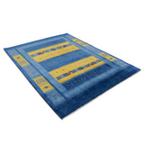 ギャッベ ファイン シーラーズ、153×197cmのリビング向けウールラグ