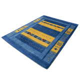 手織りギャッベ ファイン、生命の樹と羊文様が織り込まれたシーラーズ産ラグ