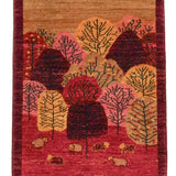 アフガニスタン絨毯 ガズニ 約64cm x 88cm