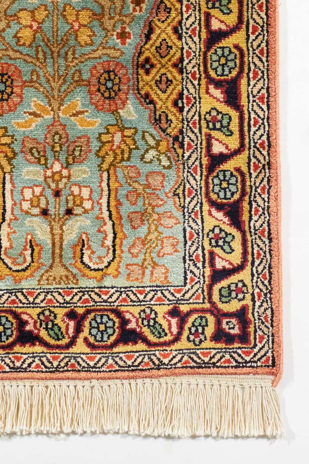 162x93cmペルシャ絨毯色合いとても良いカシミールヤン手織り絨毯 162x93cmペルシャ絨毯色合いとても良いカシミールヤン手織り絨毯