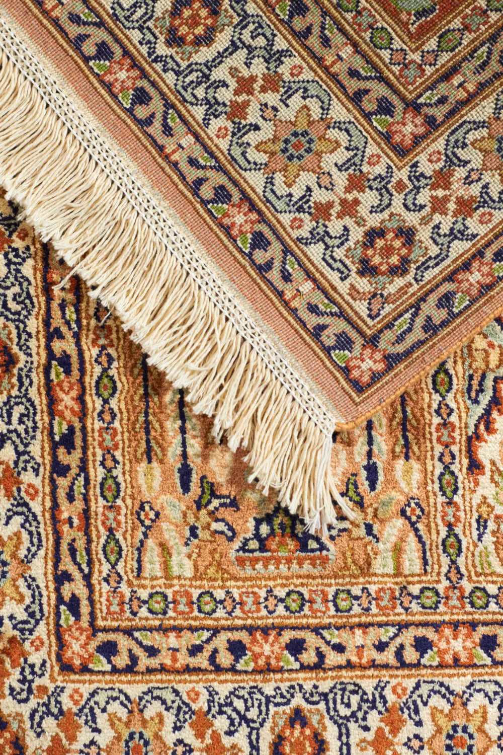 カシミールシルク絨毯(64x97cm)玄関マット 手織り ラグ専門店 カシミールシルク絨毯(64x97cm)玄関マット 手織り ラグ専門店
