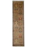 カシミール絨毯 シルク 約79×303cm