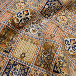 カシミールシルク 155x222cm 手織り絨毯 ヴィンテージ