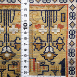 カシミールシルク 155x222cm 手織り絨毯 ヴィンテージ