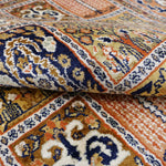 カシミールシルク 155x222cm 手織り絨毯 ヴィンテージ