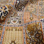 カシミールシルク 155x222cm 手織り絨毯 ヴィンテージ