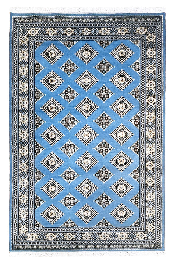 水色 絨毯 パキスタン