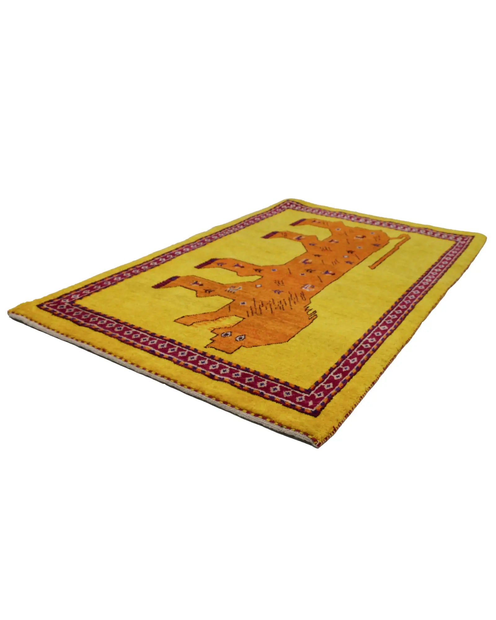 ライオンギャッベ 約83×123cm|SATHI RUGS ライオンギャッベ 約83×123cm|SATHI RUGS