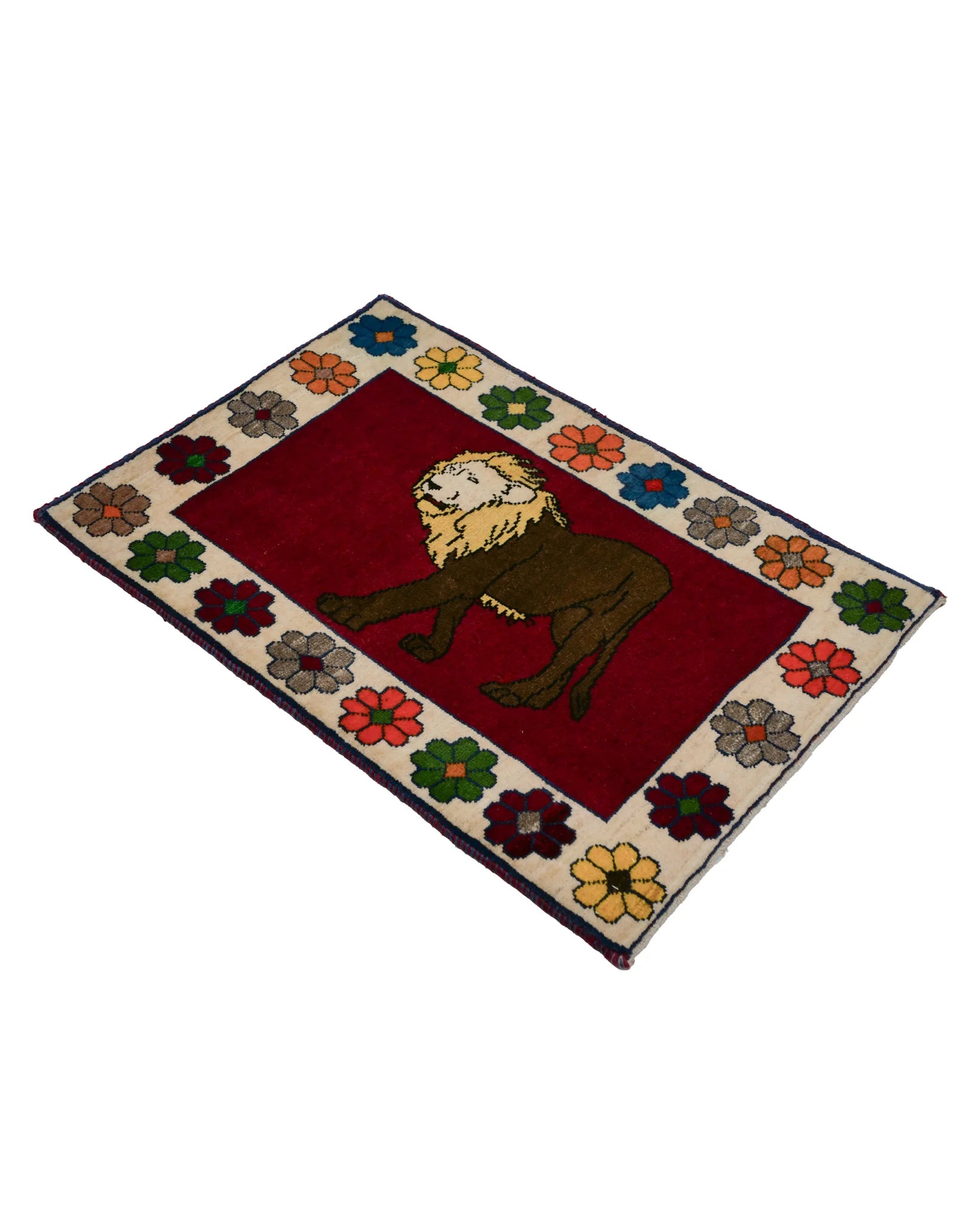 ライオンギャッベ 約63×92cm|SATHI RUGS ライオンギャッベ 約63×92cm|SATHI RUGS