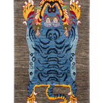 シーラーズ産手織り絨毯ライオンギャッベ全体像