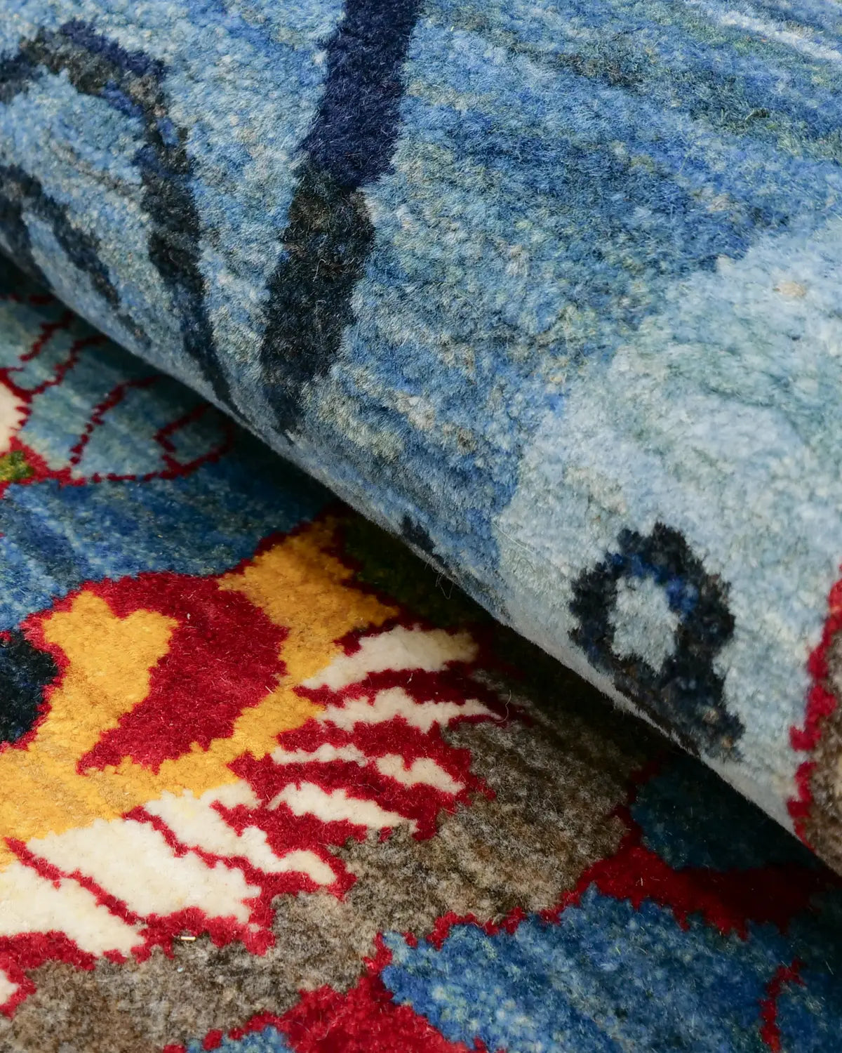 手織りギャッベ質感