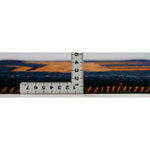 ライオンギャッベ シーラーズ産 ウール 67x88cm ブルー 青 手織り 玄関マット