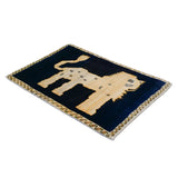 ウール手織り絨毯 ペルシャギャッベ ホワイトライオン