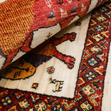 ライオンギャッベ 約58cm x 93cm