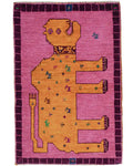 ライオンギャッベ 約64×95cm