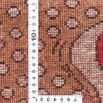 赤地にサングラスをかけたヒョウが描かれた、シーラーズ産の手織りウールラグ ライオンギャッベ 65×93cm 玄関マット