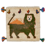 ライオンギャッベ 約39cm x 41cm