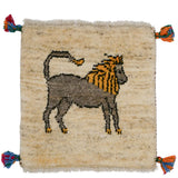 ライオンギャッベ 約41cm x 42cm