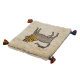 ライオンギャッベ 約41cm x 42cm