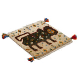 ライオンギャッベ 約41cm x 41cm