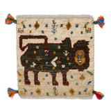 ライオンギャッベ 約41cm x 41cm