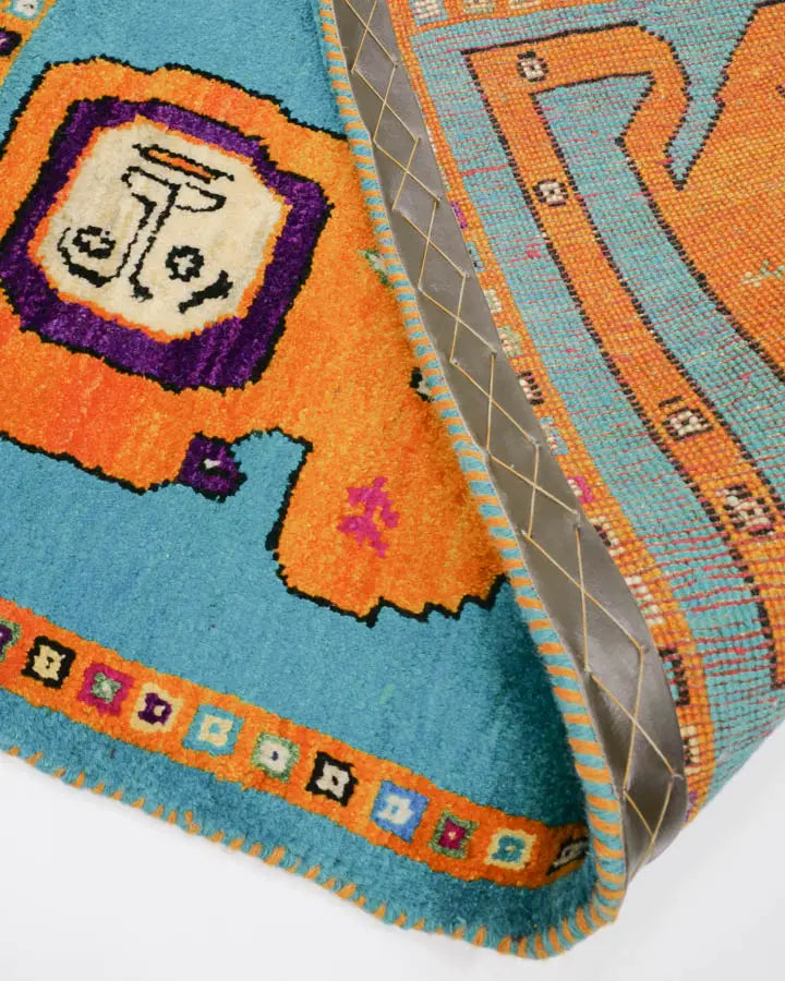 ライオンギャッベ 約64cm x 95cm|SATHI RUGS ライオンギャッベ 約64cm x 95cm|SATHI RUGS