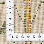 ギャッベ 座布団 40cm x 40cm ペルシャ絨毯 アイボリー 生命の木 手織り ラグ 