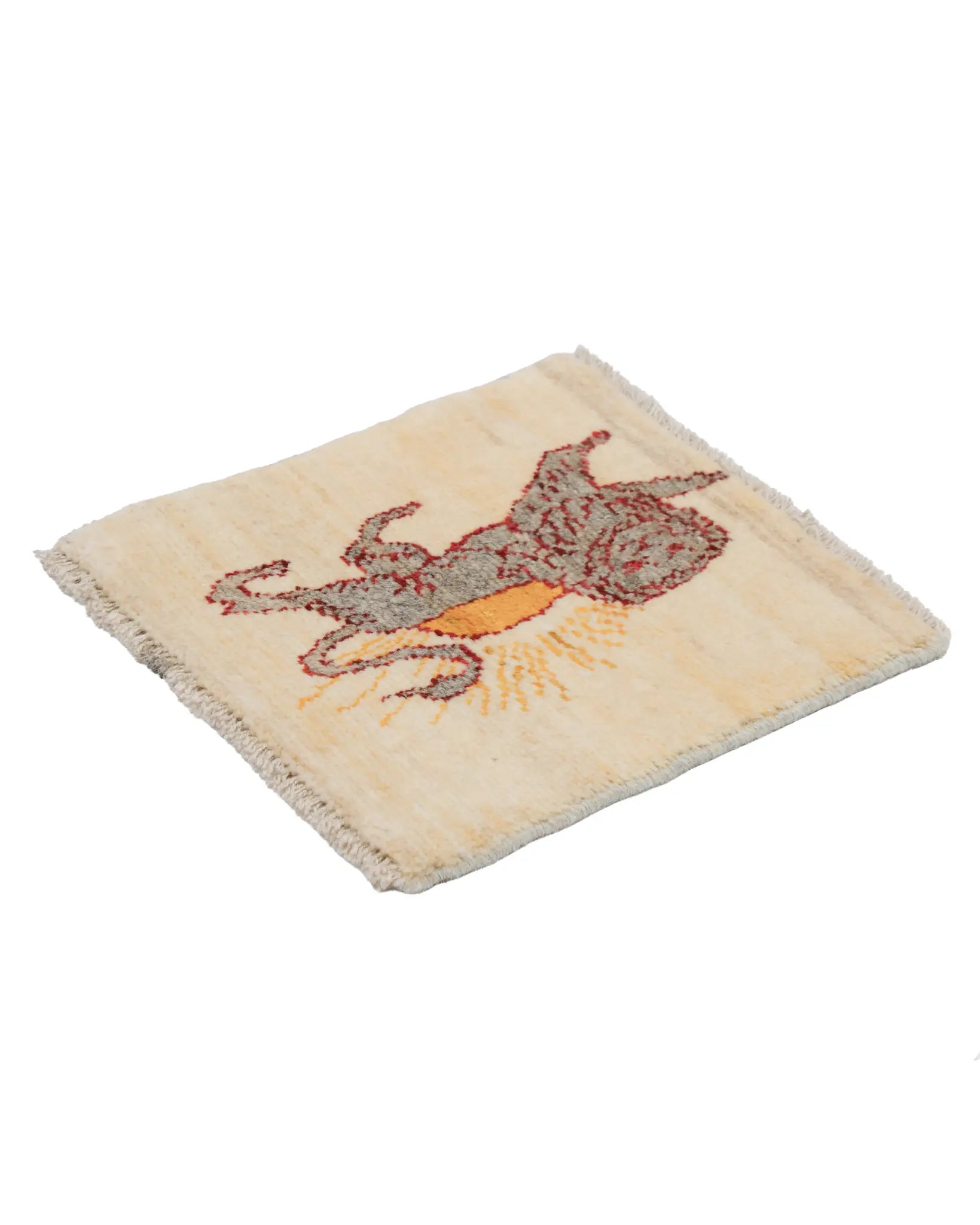 太陽を背にしたライオンラグ シーラーズ産