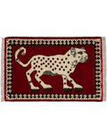 Persian Rug Leopard Wool Approx. 64cm x 95cm