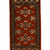 パキスタン絨毯 約31cm x 55cm