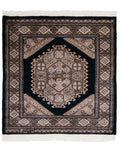 パキスタン絨毯 シルクタッチ 約75×77cm