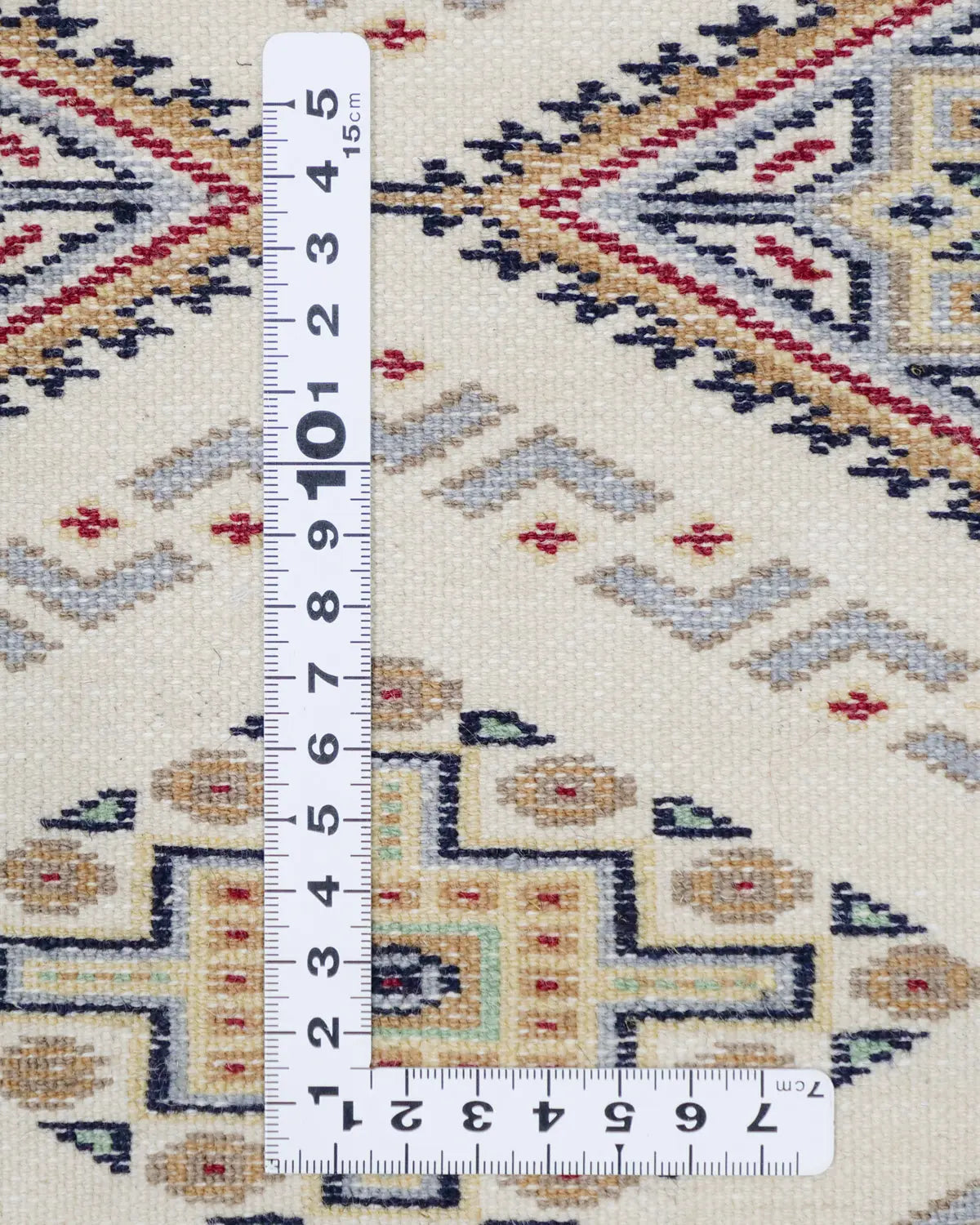 パキスタン絨毯 ファイン 63×88cm 白 玄関マット 手織り｜SATHI RUGS