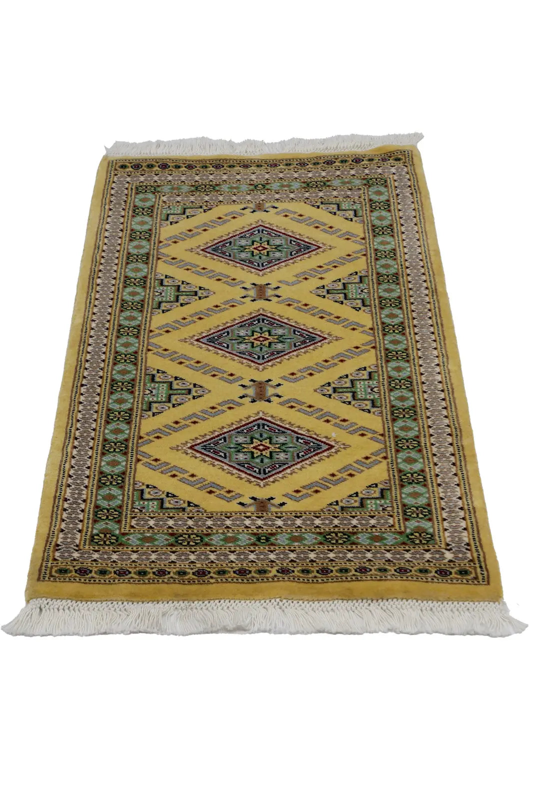 パキスタン手織り絨毯 ウールアクセントラグ size:109×80cm パキスタン手織り絨毯 ウールアクセントラグ size:109×80cm