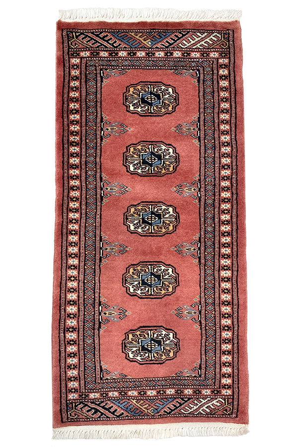 ピンクの絨毯(50x104cm)パキスタンラグ 手織り【絨毯専門店】 – SATHI RUGS