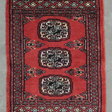 パキスタン絨毯 レッド ミニラグ