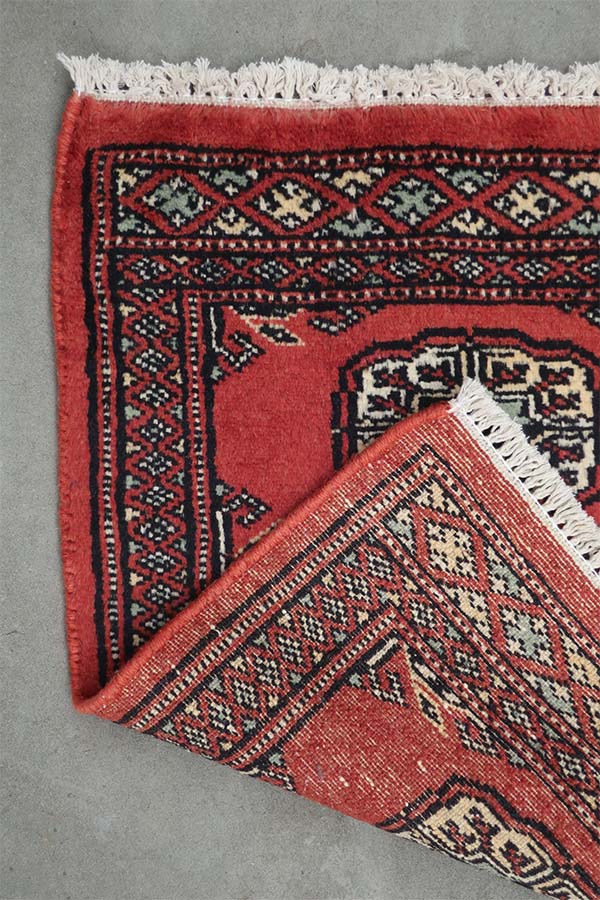 パキスタン絨毯 レッド ミニラグ