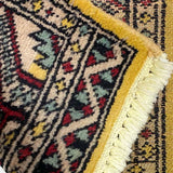 黄色のパキスタン絨毯の織りの密度