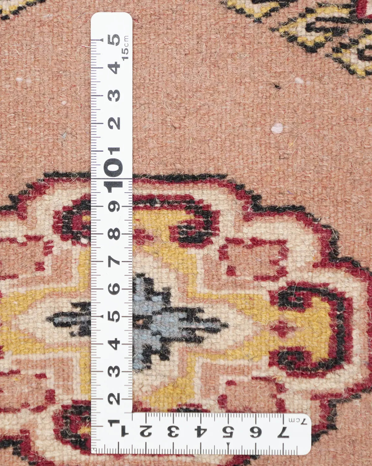 ナチュラルウールラグ 手織り パキスタン絨毯