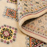 ウール手織りラグ パキスタン ラホール 幾何学模様