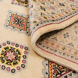 ウール手織りラグ パキスタン ラホール 幾何学模様