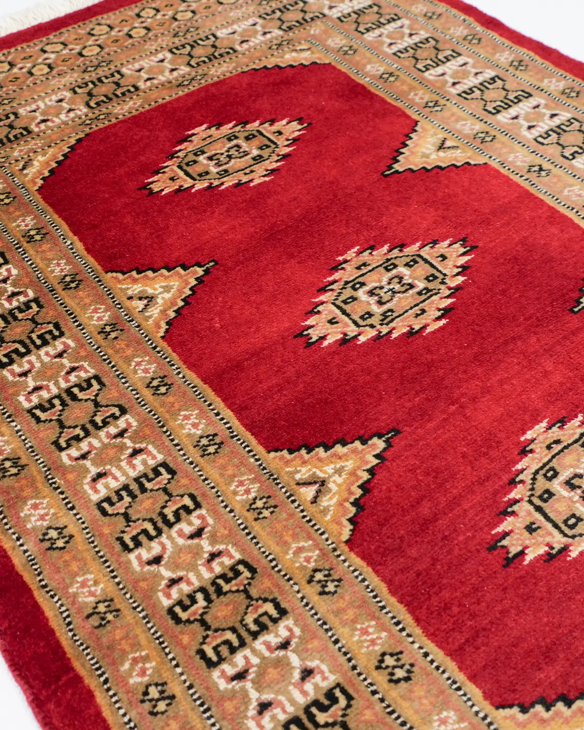 パキスタン絨毯 シルクタッチ 約64cm x 96cm｜SATHI RUGS