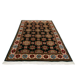 パキスタン絨毯 シルクタッチ 約123cm x 191cm