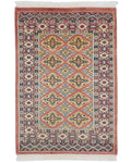 パキスタン絨毯 シルクタッチ 約89×63cm