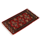 パキスタン絨毯 約31cm x 55cm