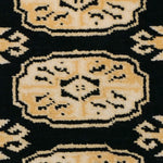 黒とベージュの配色が美しい ラホール産パキスタン絨毯