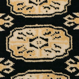 黒とベージュの配色が美しい ラホール産パキスタン絨毯