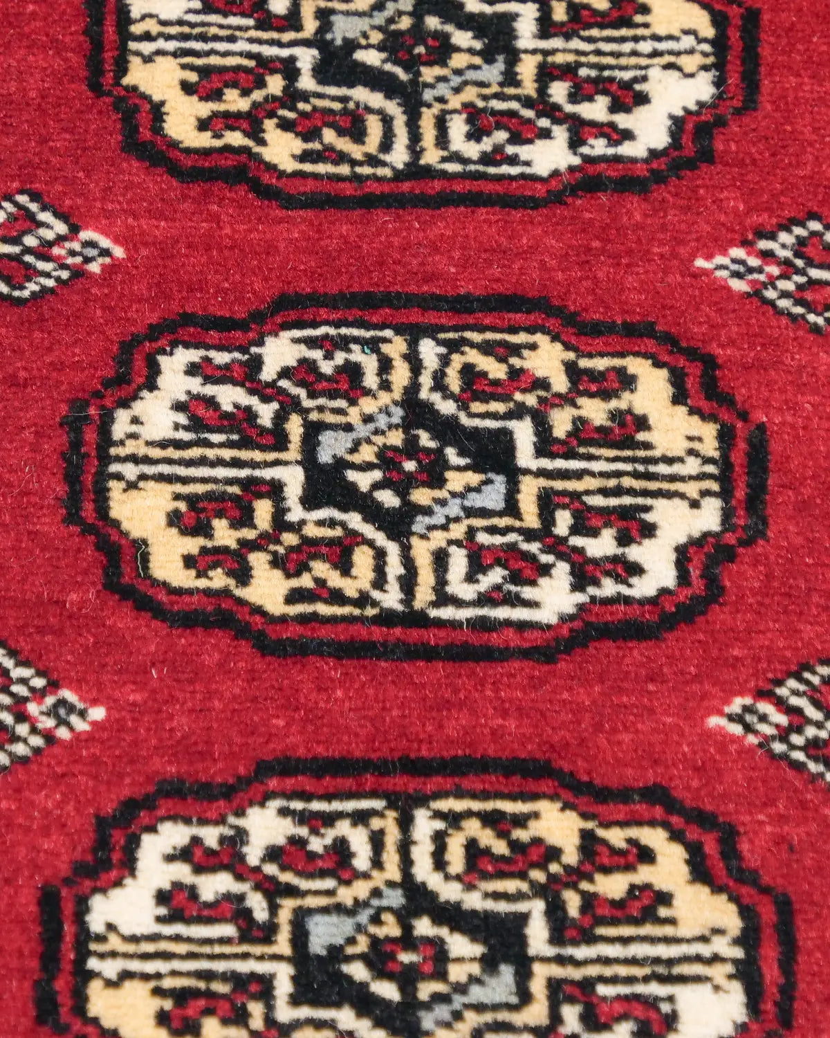 パキスタン絨毯 赤 玄関マット ミニサイズ