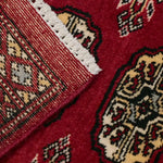 パキスタン絨毯 赤 玄関マット ミニサイズ