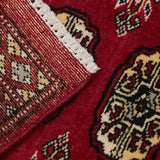 パキスタン絨毯 赤 玄関マット ミニサイズ